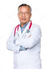 A clinician in a white coat with a stethoscope. Stock image, not the study author.